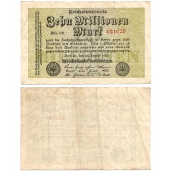 (106a) Imperio Alemán (Weimar). 1923. 10 Millionen Mark (BC+/MBC-)