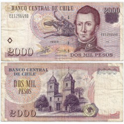 (158a) Chile. 1999. 2000 Pesos (BC)