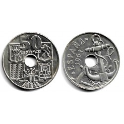 Estado Español. 1963*(19-64). 50 Céntimos (EBC)