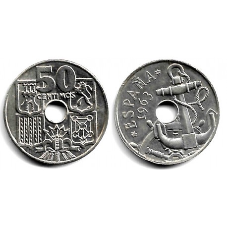 Estado Español. 1963*(19-64). 50 Céntimos (EBC)
