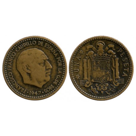 Estado Español. 1947*(19-52). 1 Peseta (BC)