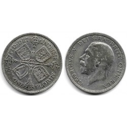 (834) Gran Bretaña. 1933. 1 Florin (MBC-) (Plata)