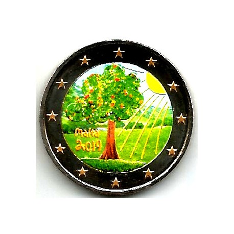 Malta. 2019. 2 Euro (SC) Coloreada