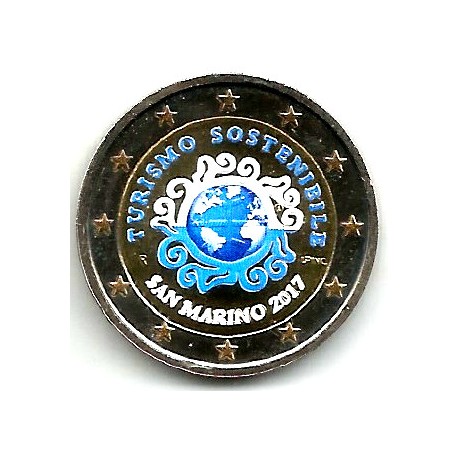 San Marino. 2017. 2 Euro (SC) Coloreada