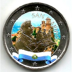 San Marino. 2022. 2 Euro (SC) Coloreada