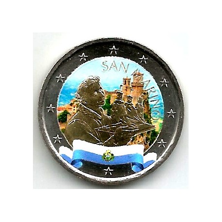 San Marino. 2022. 2 Euro (SC) Coloreada