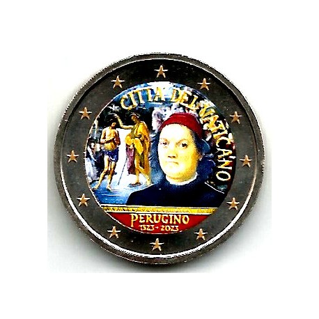 Ciudad del Vaticano. 2023. 2 Euro (SC) Coloreada