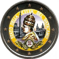 Ciudad del Vaticano. 2019. 2 Euro (SC) Coloreada