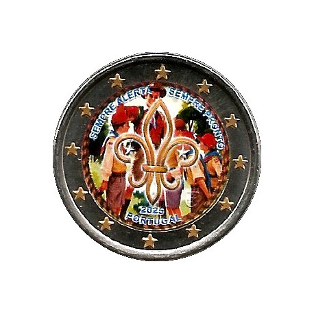 Portugal. 2025. 2 Euro (SC) Coloreada