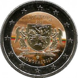Lituania. 2020. 2 Euro (SC) Coloreada