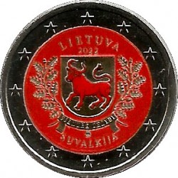 Lituania. 2022. 2 Euro (SC) Coloreada