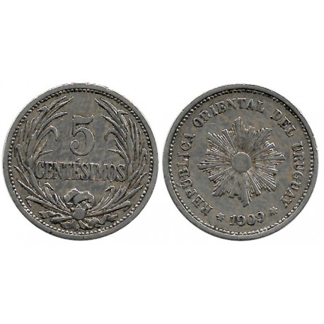 (20) Uruguay. 1909. 5 Centesimos (MBC-)