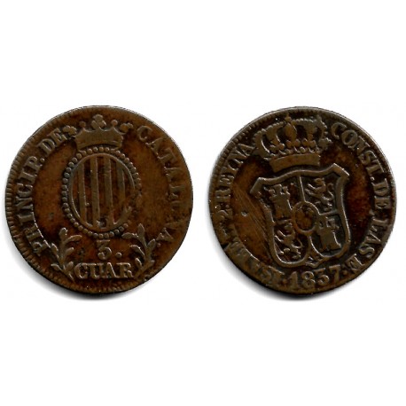 Isabel II. 1837. 3 Cuartos (BC) Ceca de Cataluña