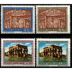 Ciudad del Vaticano. Sin Fecha. Serie Completa (Nuevo) Monumentos de Nubia