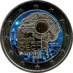 Eslovaquia. 2020. 2 Euro (SC) Coloreada
