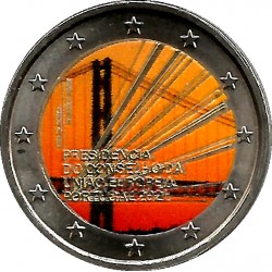 Portugal. 2021. 2 Euro (SC) Coloreada