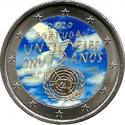 Portugal. 2020. 2 Euro (SC) Coloreada
