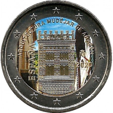 España. 2020. 2 Euro (SC) Coloreada