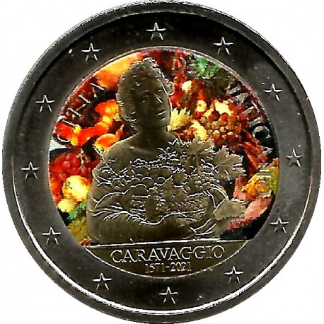 Ciudad del Vaticano. 2021. 2 Euro (SC) Coloreada