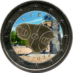 Lituania. 2022. 2 Euro (SC) Coloreada