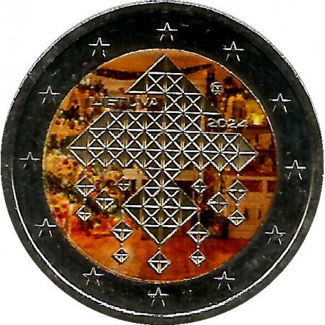 Lituania. 2024. 2 Euro (SC) Coloreada