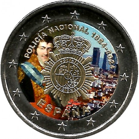 España. 2024. 2 Euro (SC) Coloreada