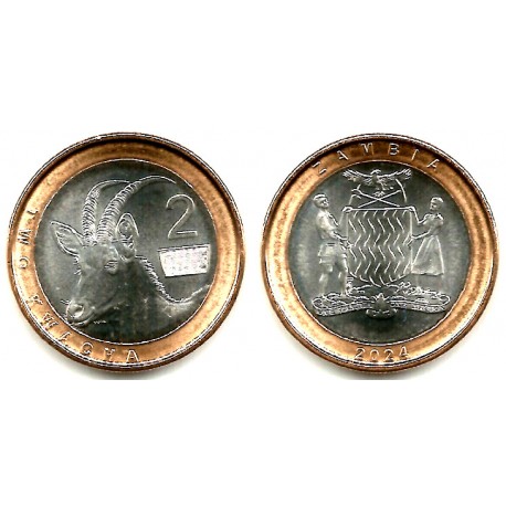 Zambia. 2024. 2 Kwacha (SC)
