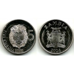 Zambia. 2024. 5 Kwacha (SC)