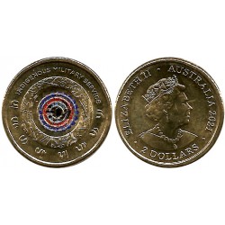 Australia. 2021. 2 Dollars (SC) Servicio Militar Indígena
