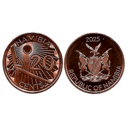 Namibia. 2025. 20 Cents (SC)