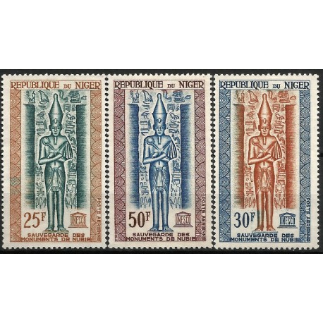 Níger. Sin Fecha. Serie Completa (Nuevo, con señal de fijasellos)