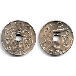 Estado Español. 1949*(19-51). 50 Céntimos (SC-)