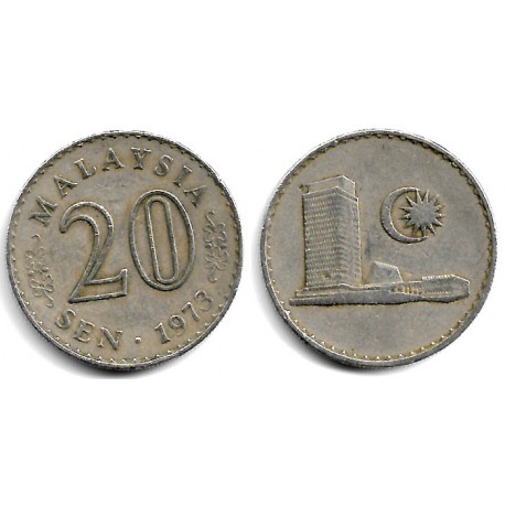 (4) Malasia. 1973. 20 Sen (BC)
