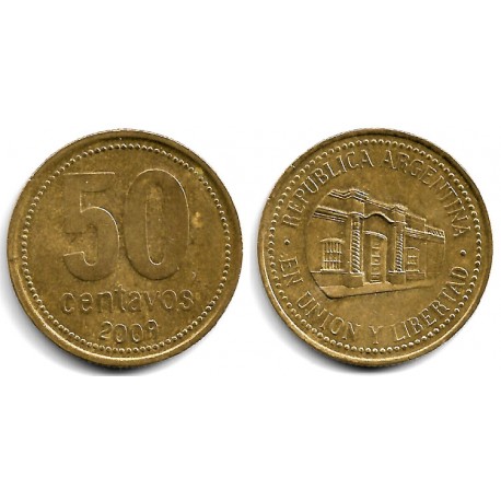(111.1) Argentina. 2009. 50 Centavos (MBC)