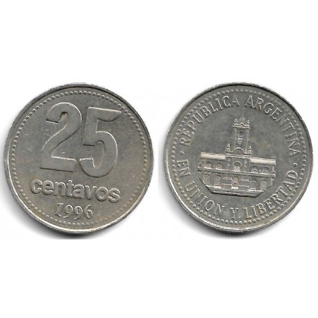 (110a) Argentina. 1996. 25 Centavos (MBC)