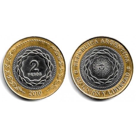 (165) Argentina. 2010. 2 Pesos (SC-)