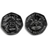 (30) Uganda. 1987. 10 Shillings (EBC+) Manchas