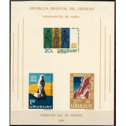 Uruguay. 1964. Hoja Conmemorativa (Nuevo, con señal de fijasellos)