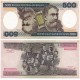 (200b) Brasil. 1981-85. 500 Cruzeiros (SC-) Mancha en esquina