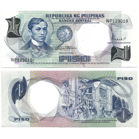 (142b) Filipinas. 1969. 1 Piso (SC)