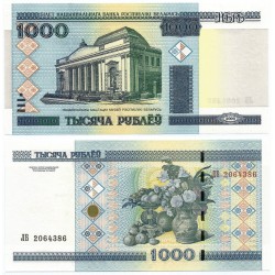(28b) Bielorrusia. 2000. 1000 Rublei (SC)