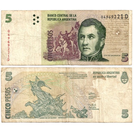 (353a) Argentina. 2003. 5 Pesos (BC)