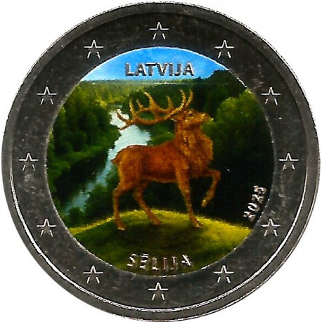 Letonia. 2025. 2 Euro (SC) Coloreada