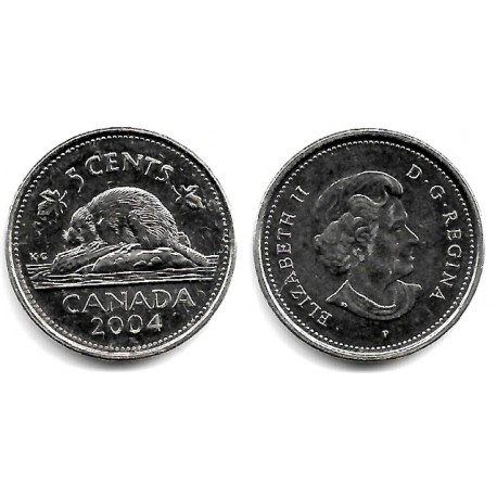 (491) Canadá. 2004. 5 Cents (EBC)