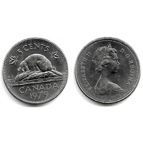 (60.2) Canadá. 1979. 5 Cents (SC-)