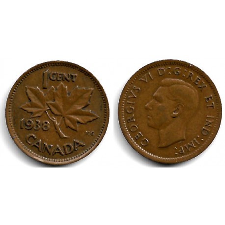 (32) Canadá. 1938. 1 Cent (MBC)