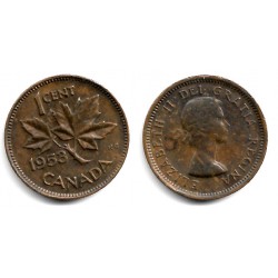 (49) Canadá. 1953. 1 Cent (BC+)