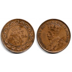 (21) Canadá. 1918. 1 Cent (MBC+)