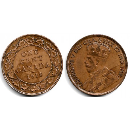 (21) Canadá. 1918. 1 Cent (MBC+)