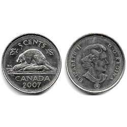 (491) Canadá. 2007. 5 Cents (EBC)